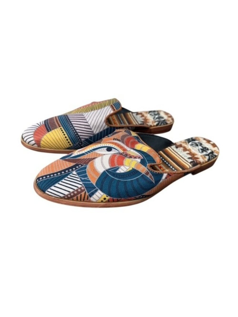 Inkkas Slip on Flat Shoes US 7 EU 38 Cyprus Slides Earthy Granola Mules Mouflon